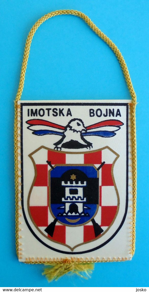 4. BRIGADA ( PAUCI ) SPLIT - BOJNA IMOTSKI - Croatia Army Pennant Flag Croatie Armee Fanion Kroatien Croazia Croacia - Flags