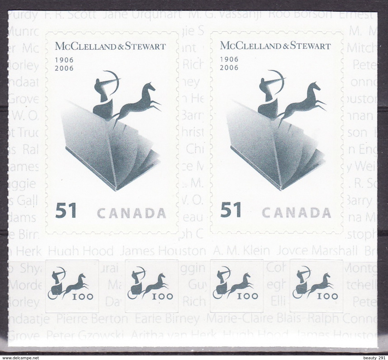 Canada 2006 Centenary Of McClelland & Stewart 2x MNH** - Unused Stamps