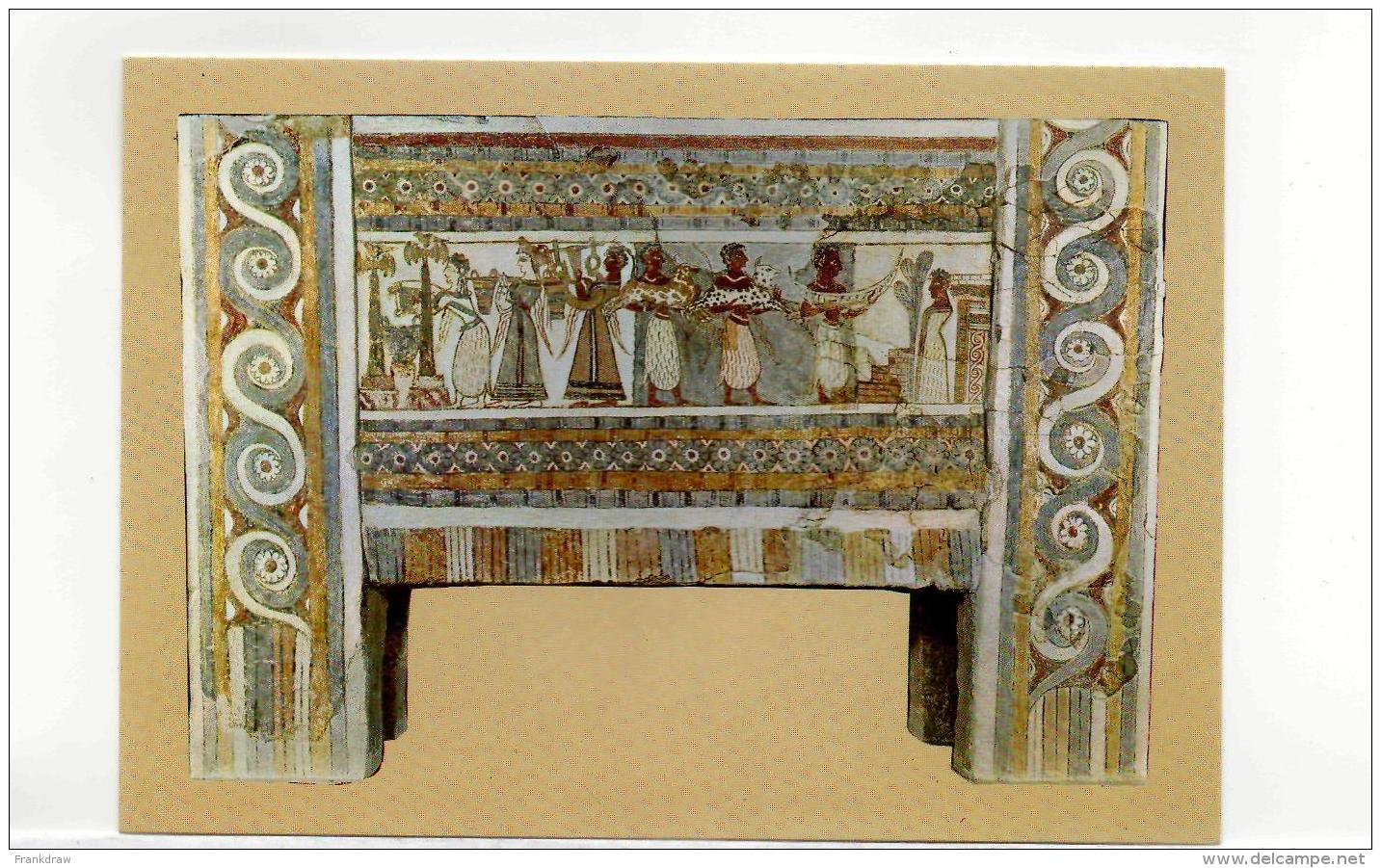 Postcard - Sarkophagus From Hagia Triadha.Bloodless Sacrifice 1400 B.C Very Good - Unclassified