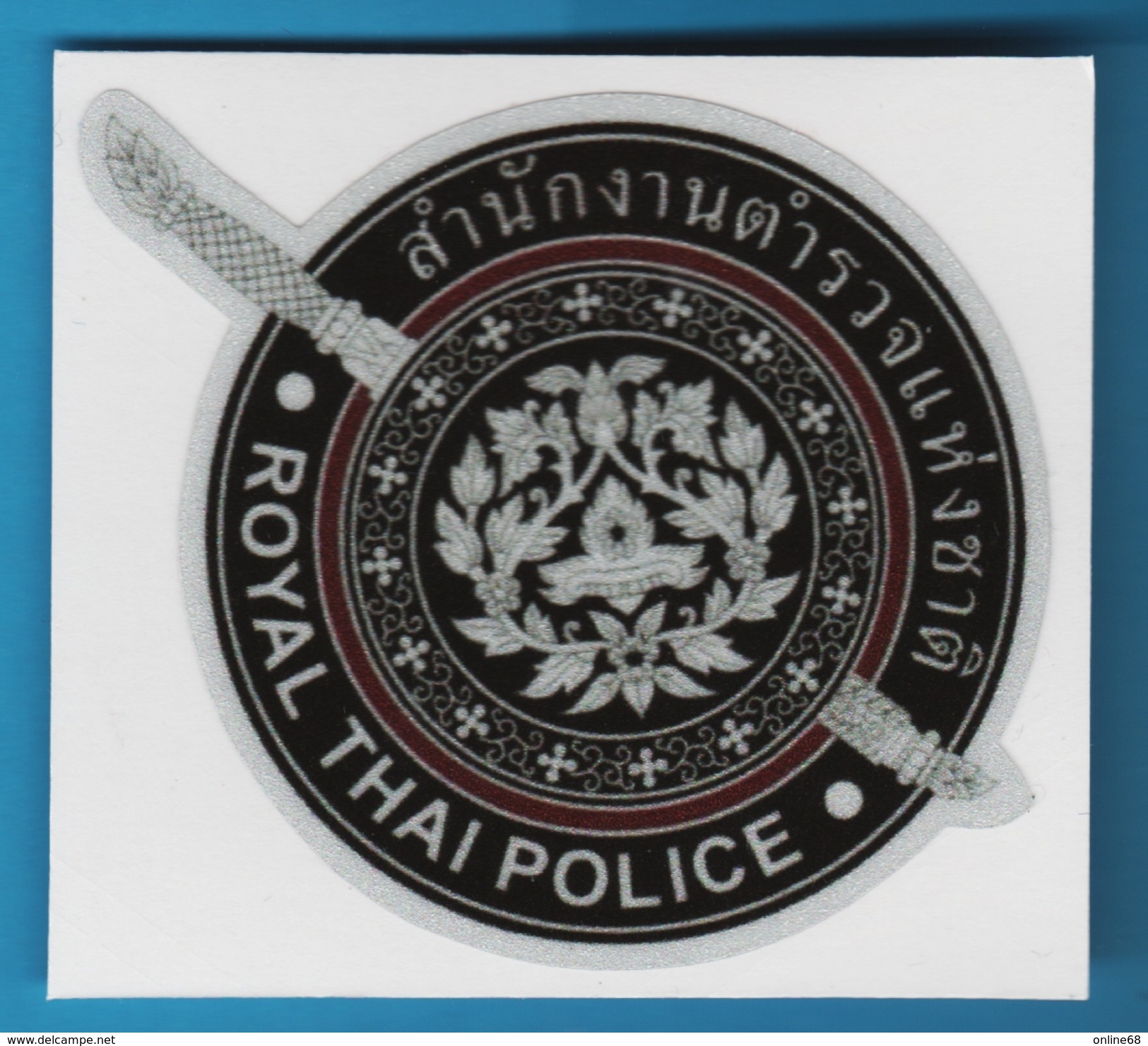 Royal Thai Police Auto Collant  ORIGINAL - Police & Gendarmerie