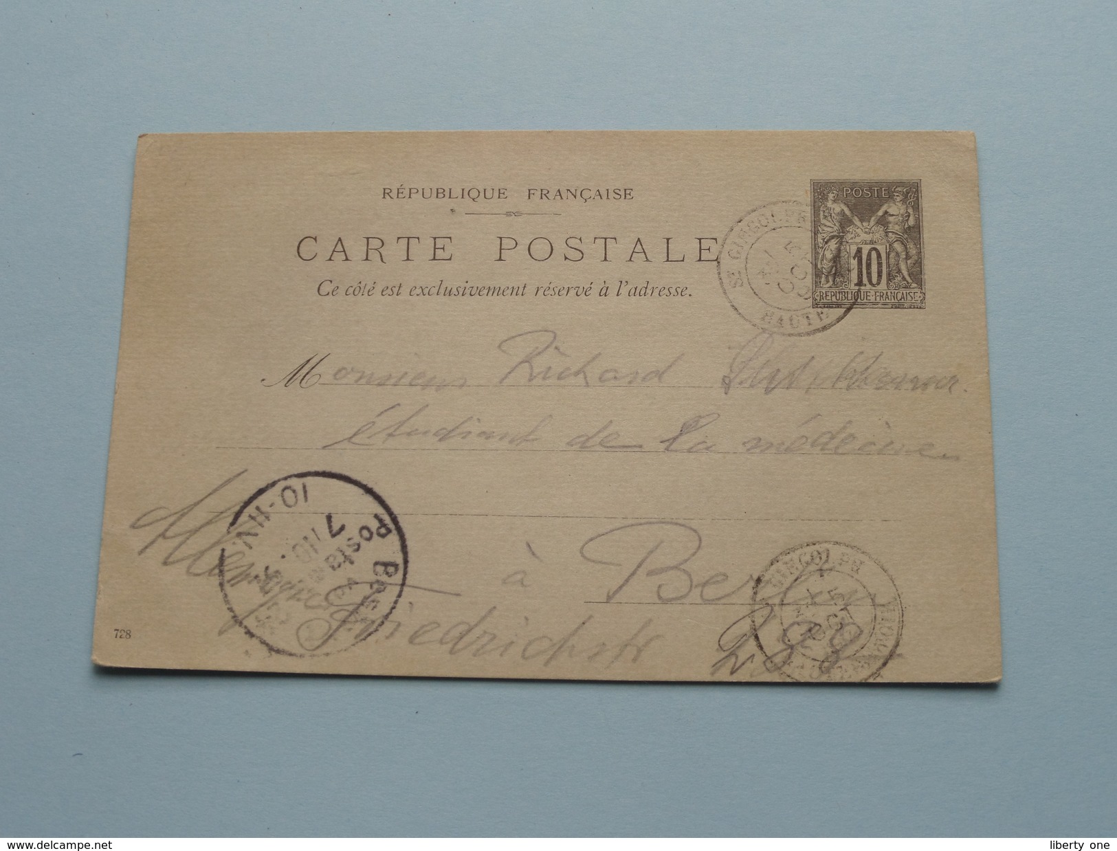 CP Briefkaart : La FRANCE 1897 BERLIN ( Zie Foto Details ) !! - Autres & Non Classés