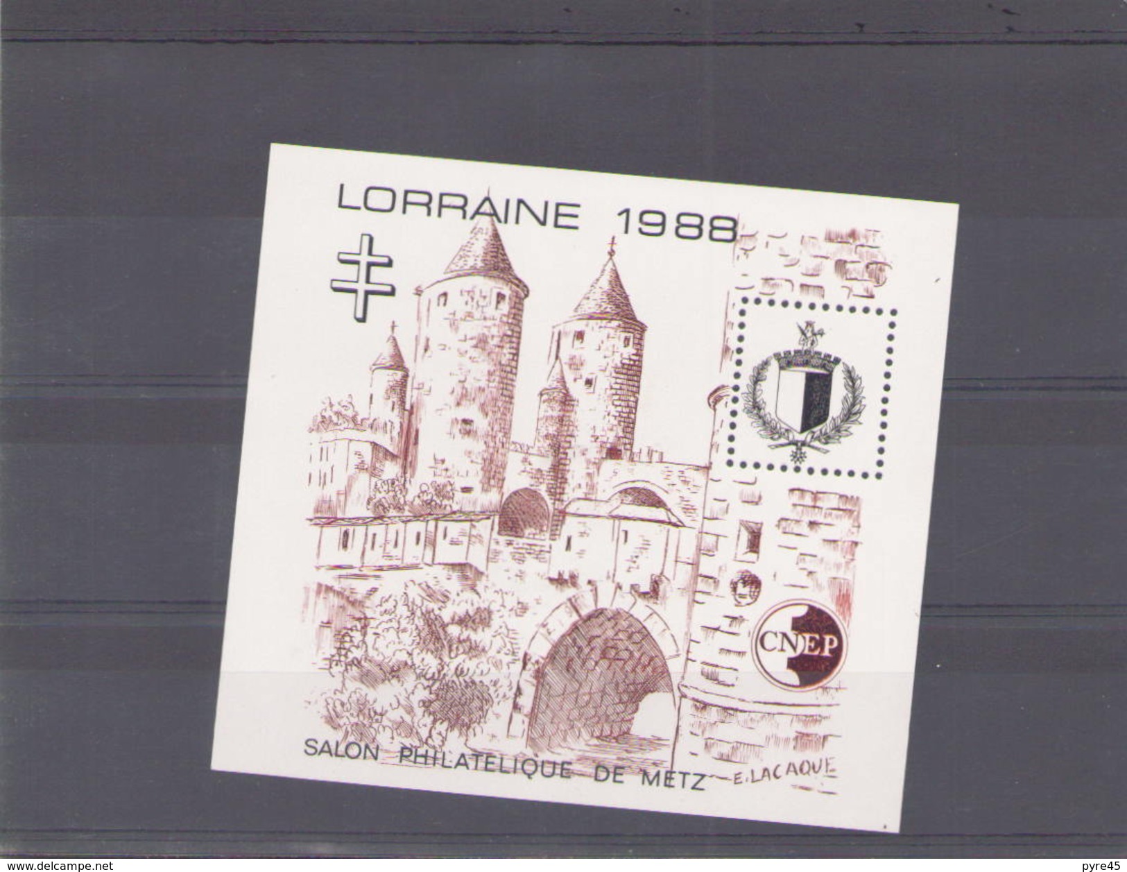 France 1988 BF CNEP N° 9 *  Salon Philatelique De Metz - CNEP