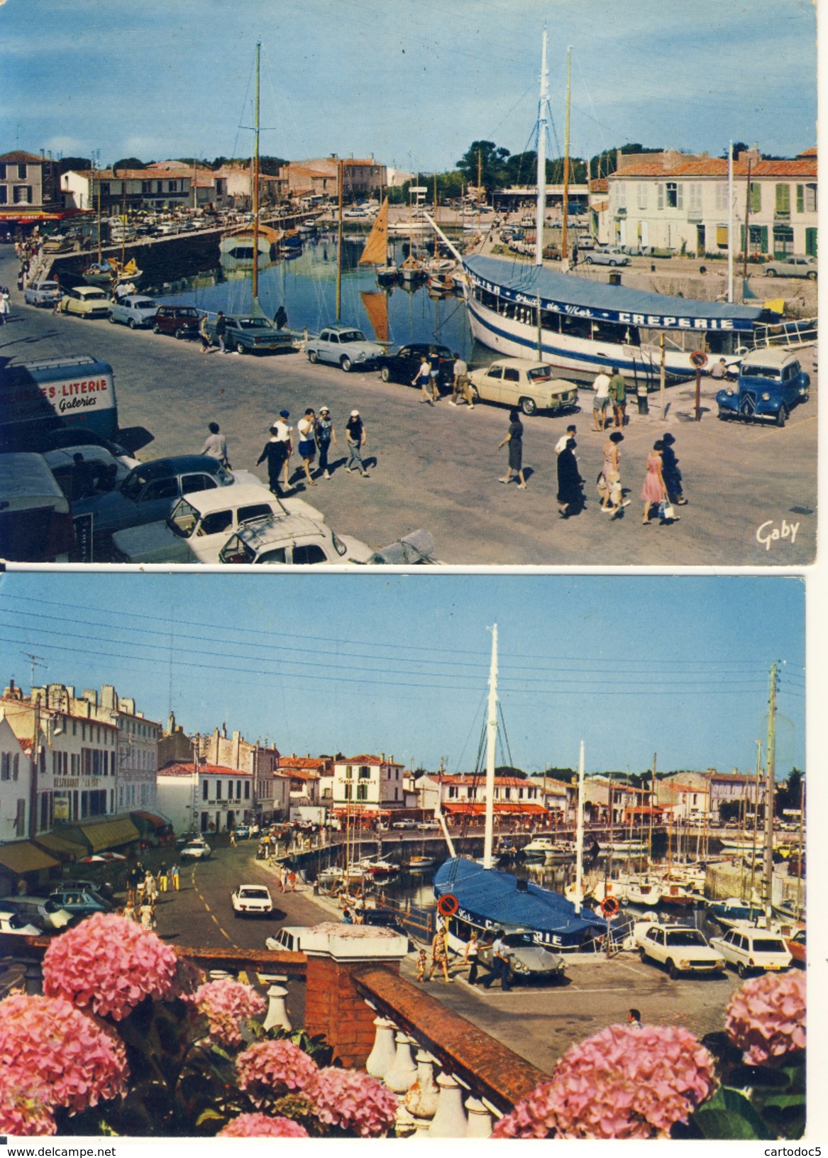 Lot De 6 Cp Format 10-15 Île De Ré Saint Martin De Ré Le Port - Ile De Ré