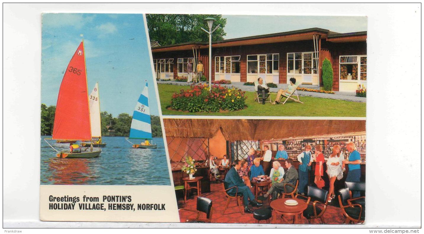 Postcard - Pontin's Hemsby - Posted 28th May 1975 Very Good - Non Classés
