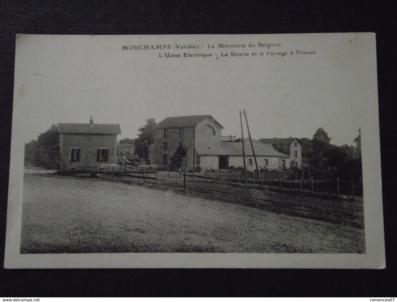 MOUCHAMPS (Vendée) - La MINOTERIE Du BEIGNON - L'Usine Electrique - La Scierie Et Le Passage à Niveau - Non Voyagée - Autres & Non Classés