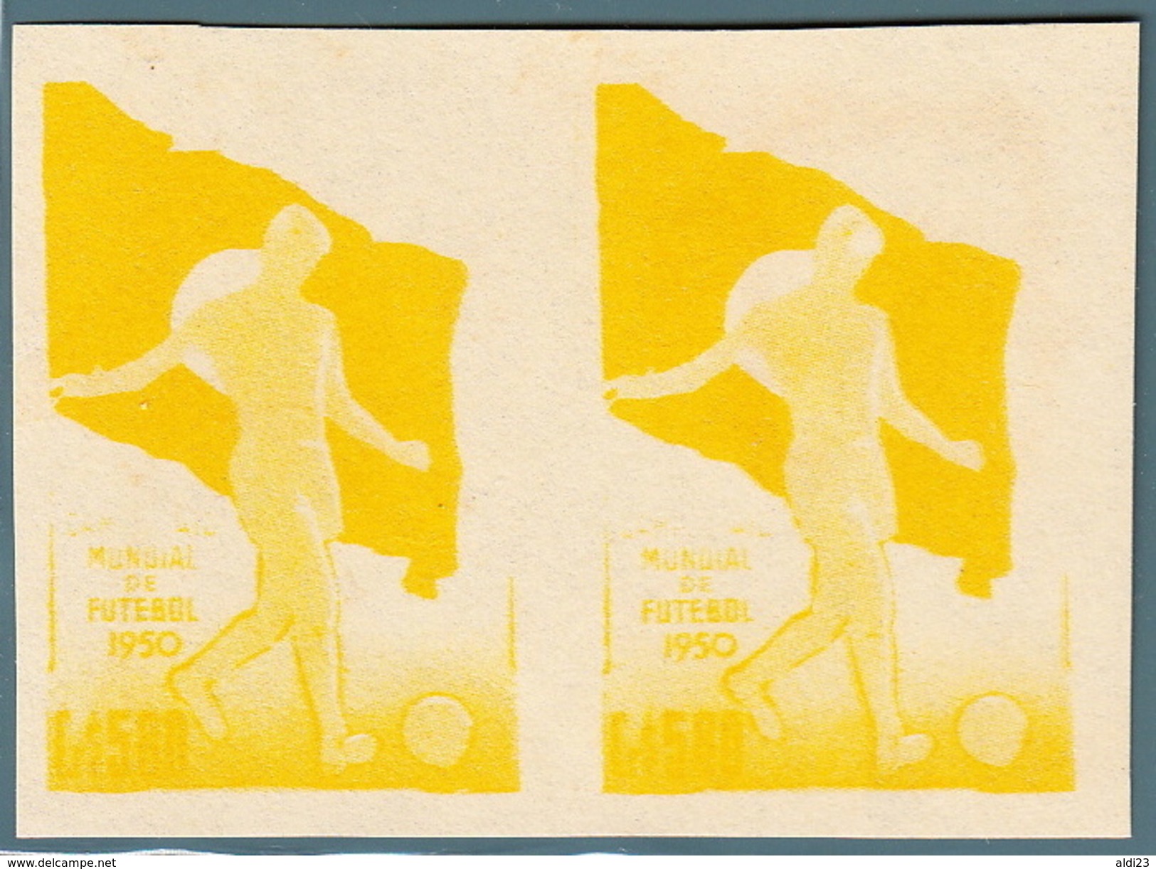 Rare Stamps Of World Cup Soccer Uruguay 1950 - Football Variety Color Brazil. - 1950 – Brazilië