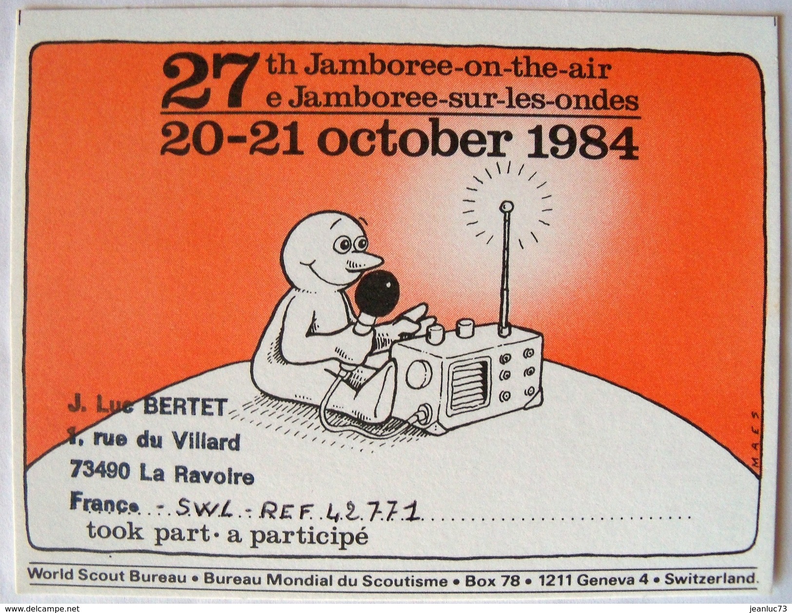 SCOUTISME -   LOT DE 14 CARTES JAMBOREE SUR LES ONDES (JOTA) - Editions du Bureau Mondial