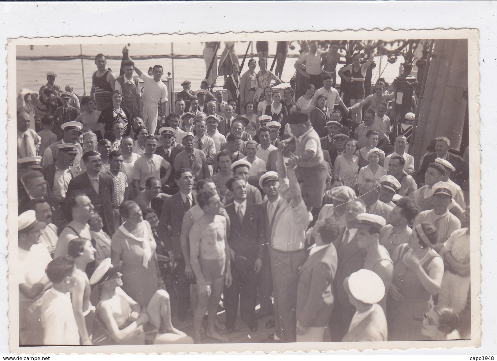 PHOTO SUPERTRANSATLANTICO "REX"  1938 VITA DI BORDO  2 SCANNER -2-0882-26924-925 - Passagiersschepen