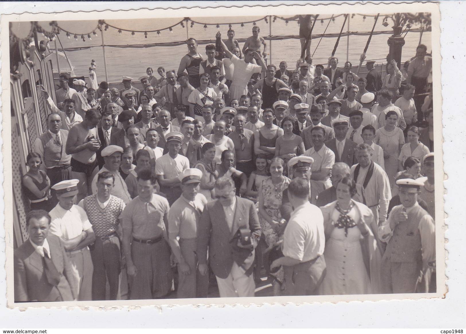 PHOTO SUPERTRANSATLANTICO "REX"  1938 VITA DI BORDO  2 SCANNER -2-0882-26927-926 - Paquebots