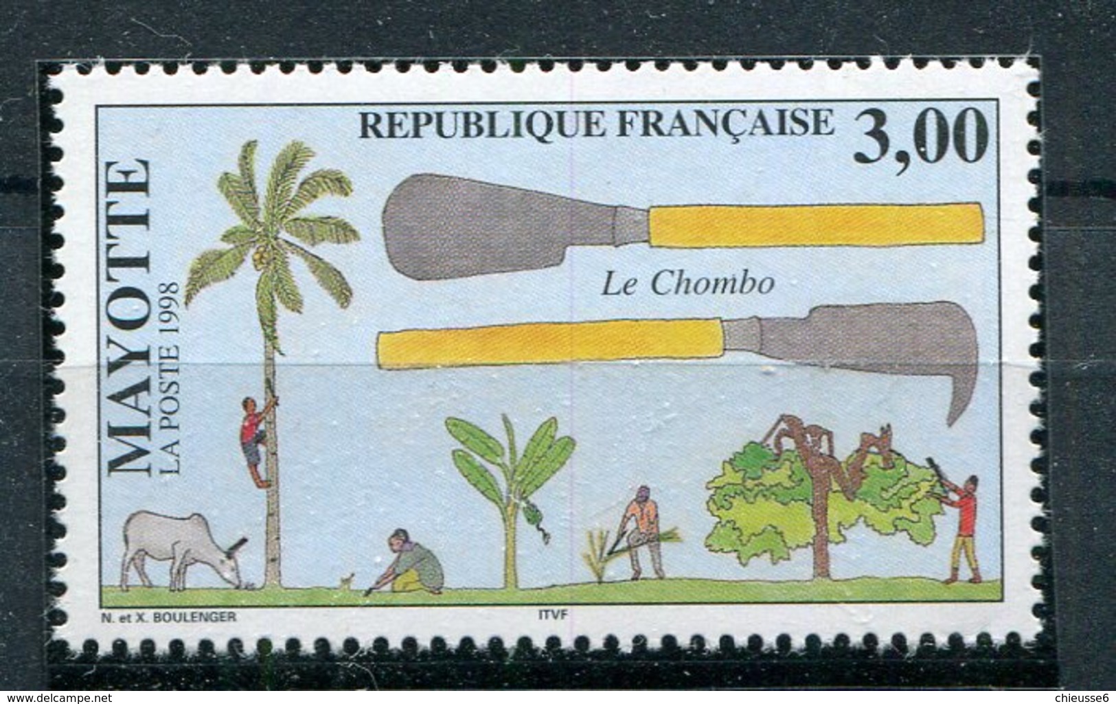 Mayotte ** N° 61 - Le Chombo - Oblitérés