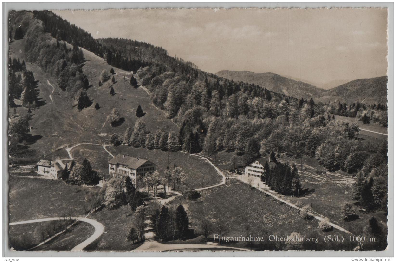 Hotel Kurhaus Und Kinderheim Oberbalmberg - Flugbild P. Zaugg No. 8165 FK - Autres & Non Classés