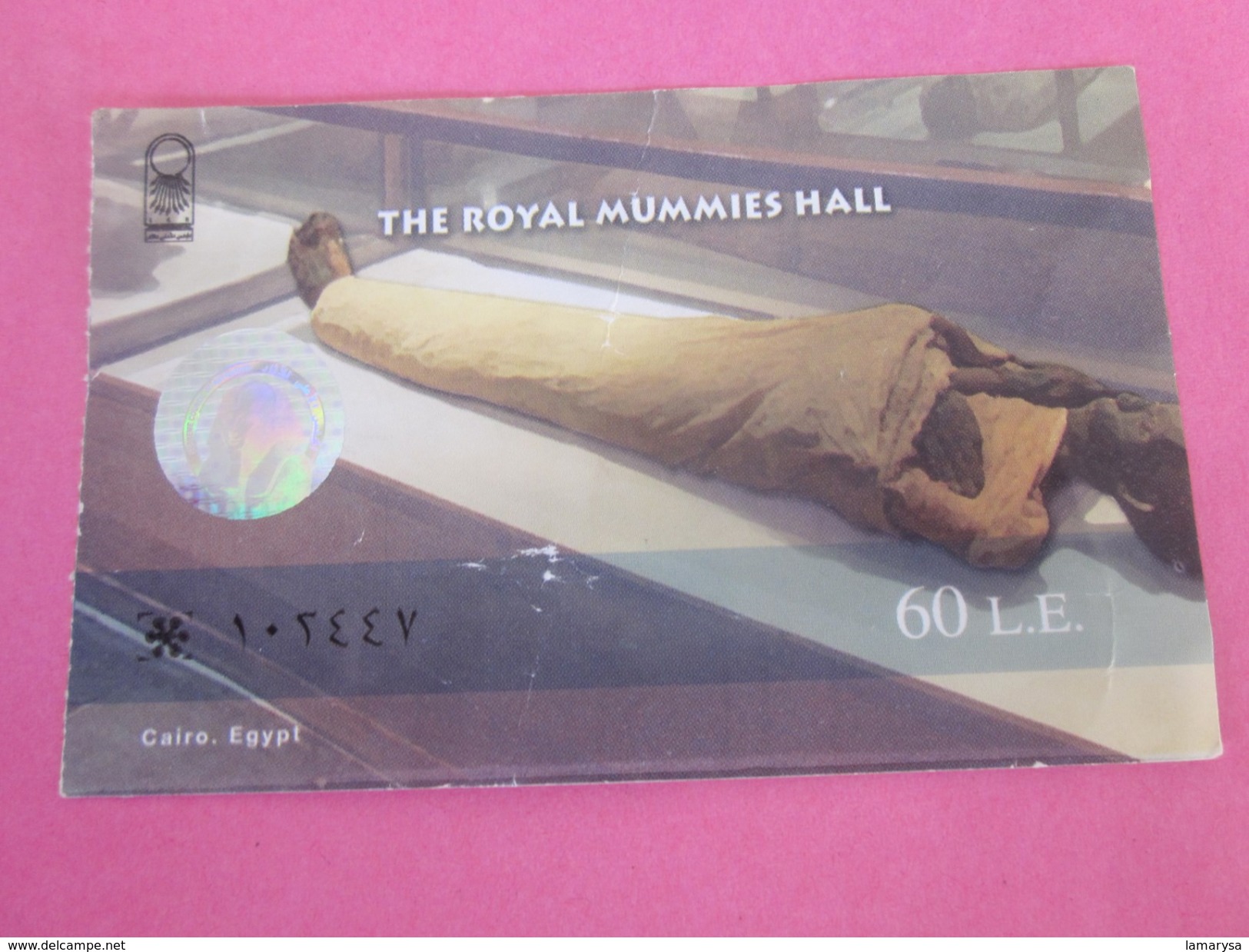 Ticket D'entrée Égypte Egypt The Royal Mummies Hall - Tickets - Vouchers