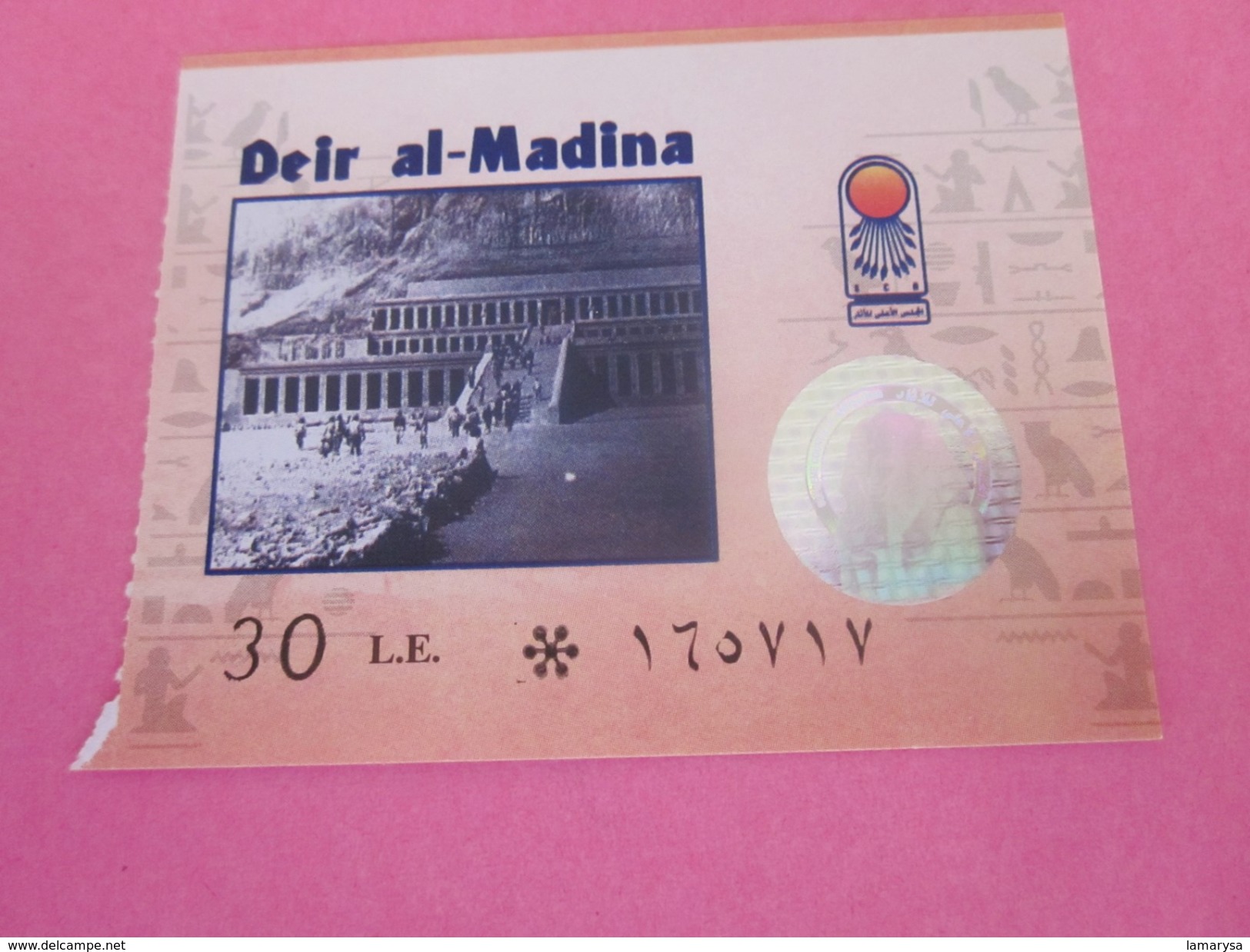 Ticket D'entrée Égypte Egypt-deir Al-Madina Spiel-Ticket-Spiel-Ticket  B&#x1D0;sài Mén - Tickets - Vouchers