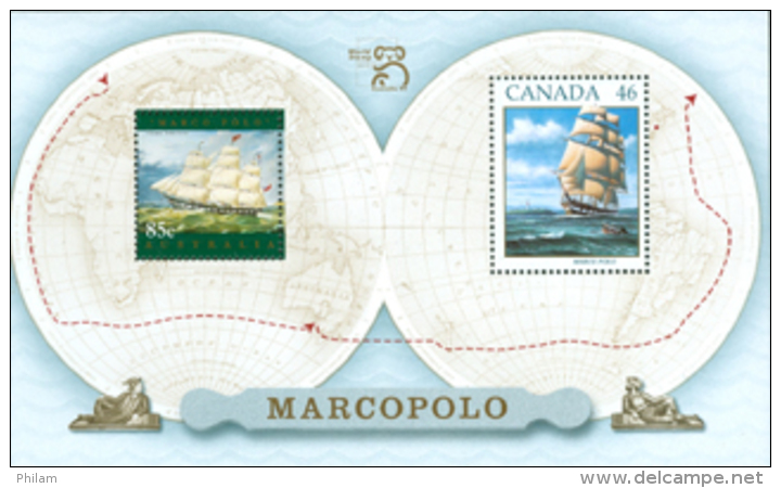 CANADA 1999 - Marcopolo - ém. Avec L'Australie - BF - Blocks & Sheetlets