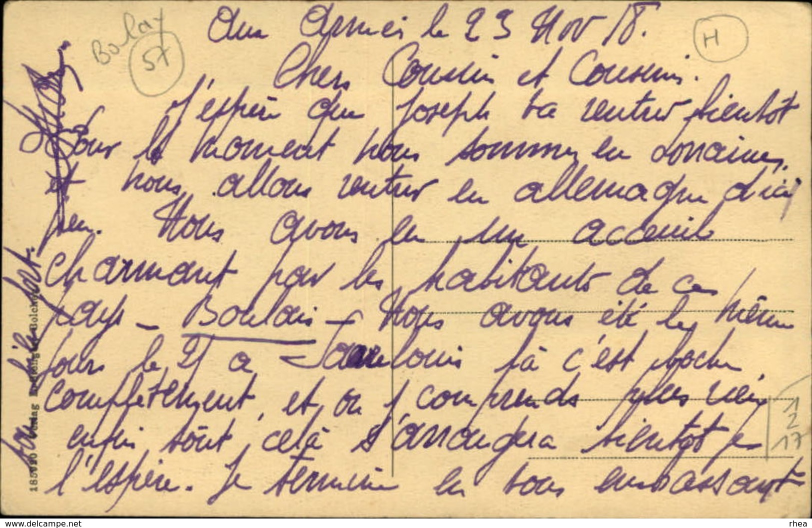 57 - BOULAY - Carte Période Allemande - Boulay Moselle