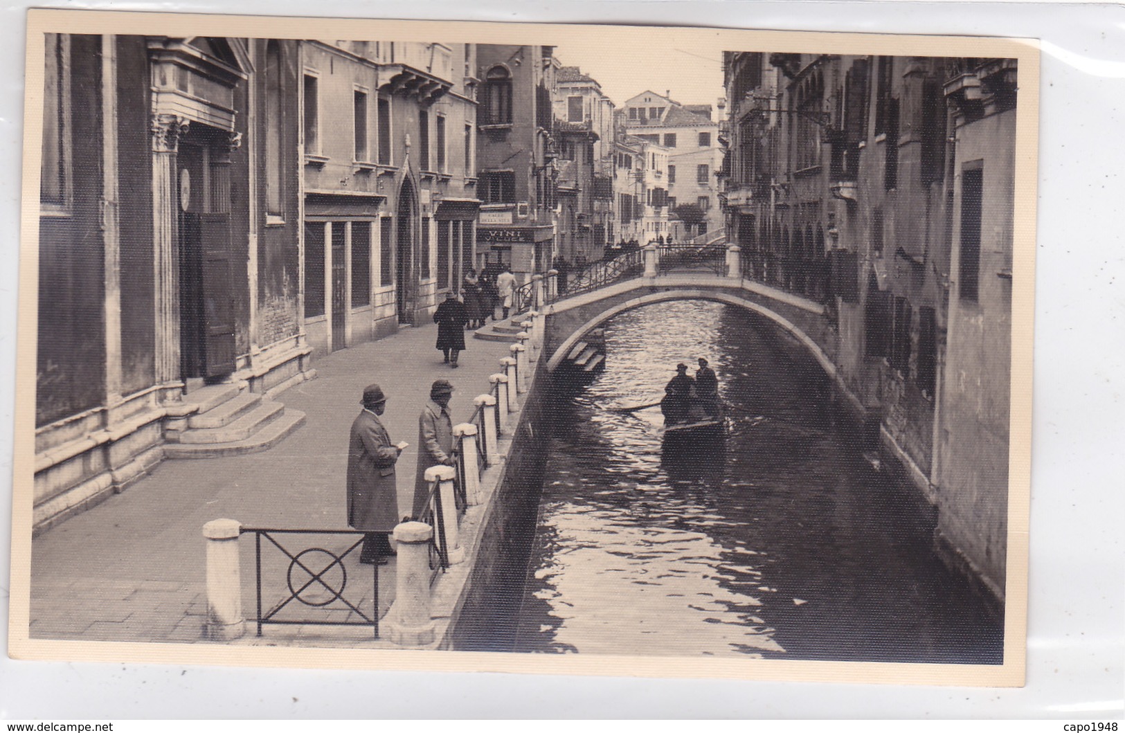 CARD PHOTO VENEZIA RETRO SCRITTO MANUALMENTE  1935     -FP-V-2-0882-26939 - Venezia (Venice)