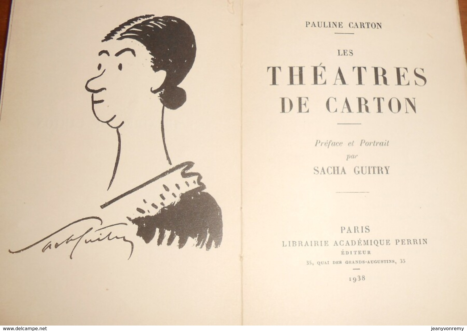 Les Théâtres De Carton. Pauline Carton. 1938. - Auteurs Français