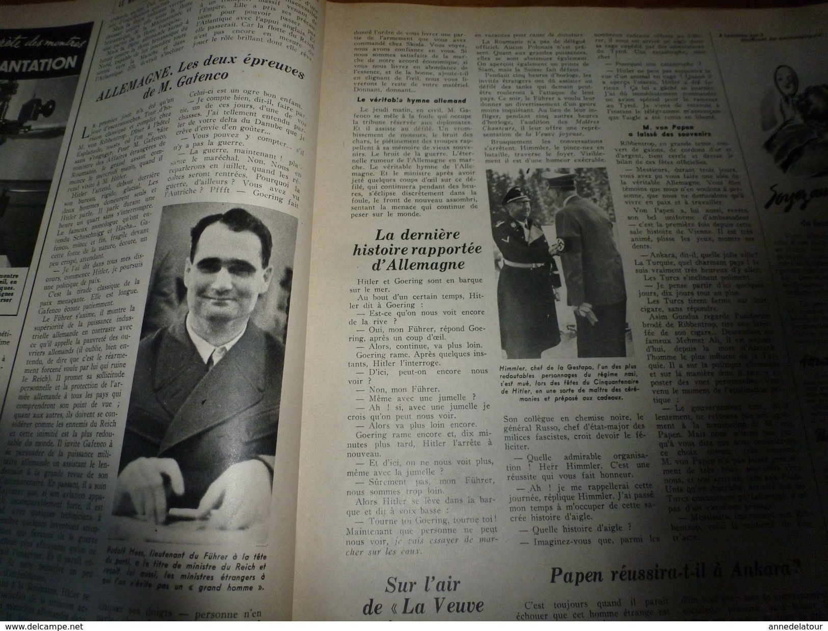 1939 MATCH: Femmes a barbe;SALON, Saint-Cyr de l'Air:Femmes-pilotes-d'avion;MANOSQUE et l'histoire des enfants RICARD