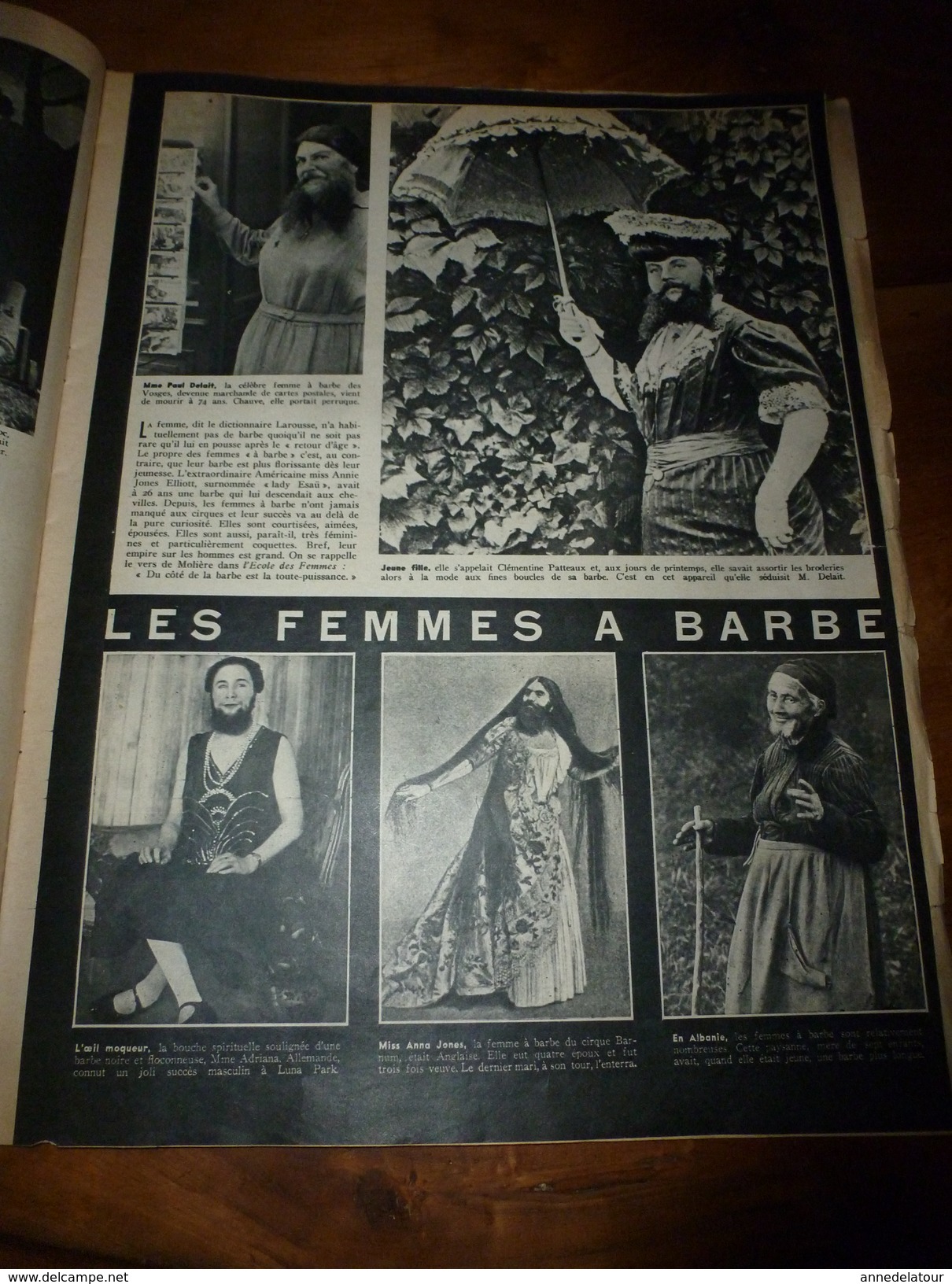 1939 MATCH: Femmes a barbe;SALON, Saint-Cyr de l'Air:Femmes-pilotes-d'avion;MANOSQUE et l'histoire des enfants RICARD