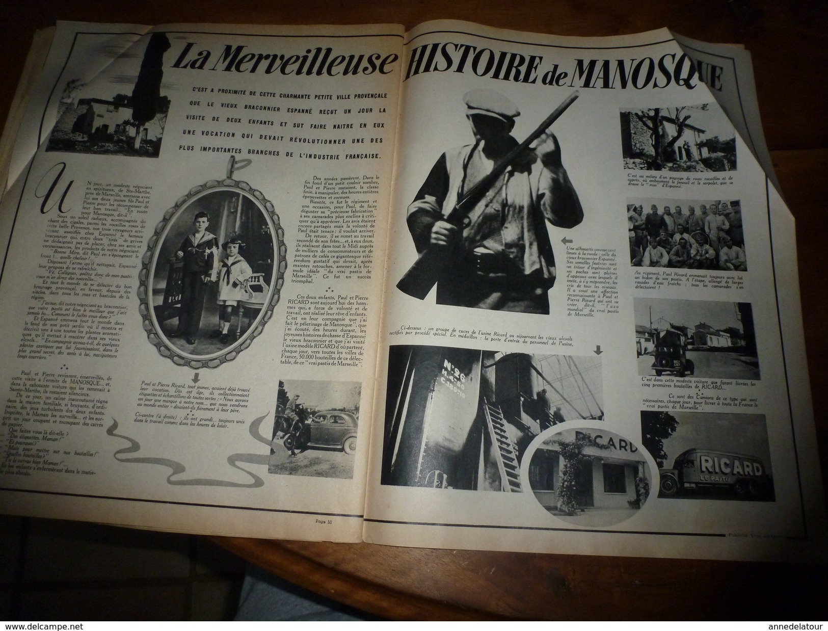 1939 MATCH: Femmes a barbe;SALON, Saint-Cyr de l'Air:Femmes-pilotes-d'avion;MANOSQUE et l'histoire des enfants RICARD