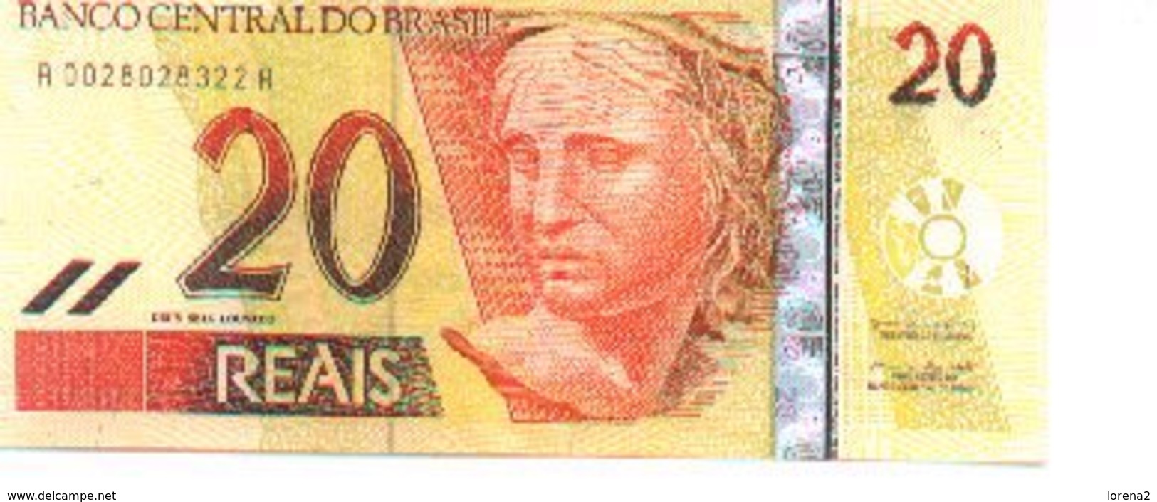 Billete Brasil. 20 Reais. (ref. 6bra-20) - Brasil