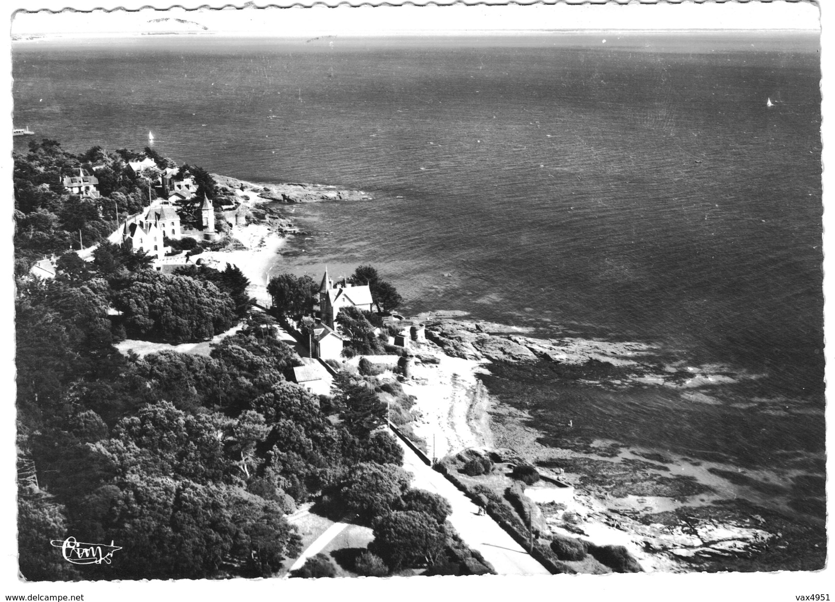 SAINTE MARIE SUR MER LA COTE ET LA ROUTE DE PORNIC   VUE AERIENNE     ***** RARE     A    SAISIR *** - Autres & Non Classés