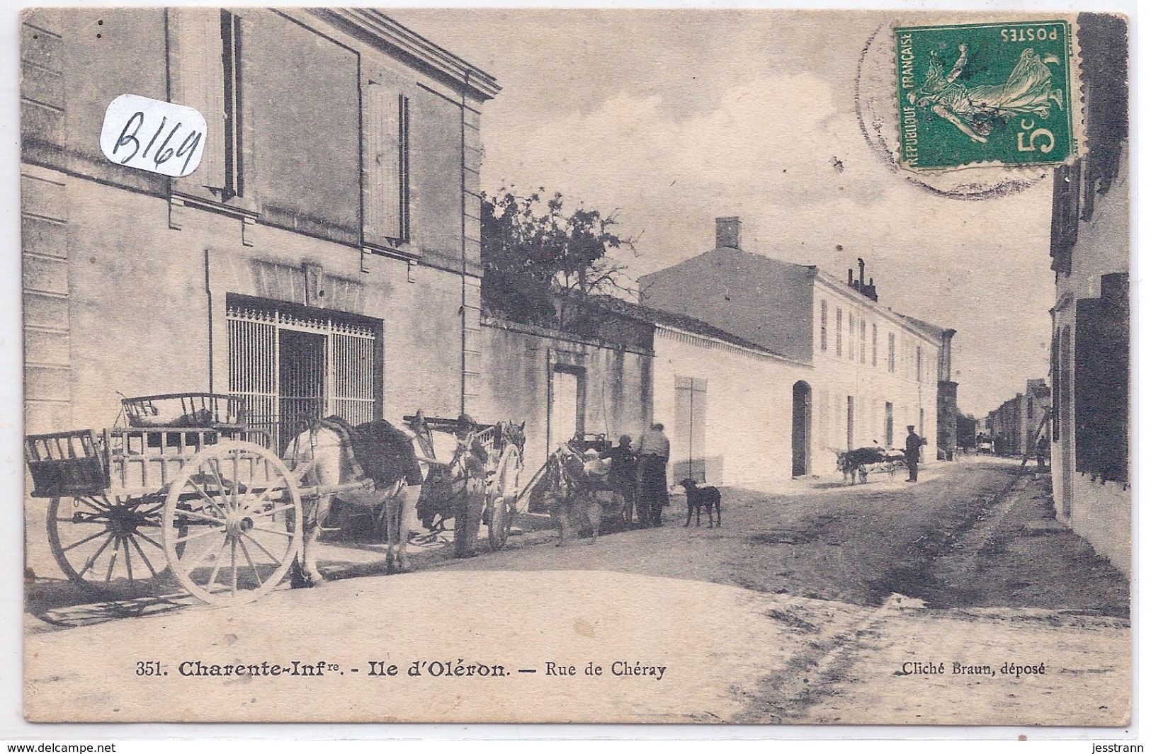 ILE D OLERON--LA BOUCHERIE-LES BEAUX ATTELAGES- RUE DE CHERAY - Ile D'Oléron