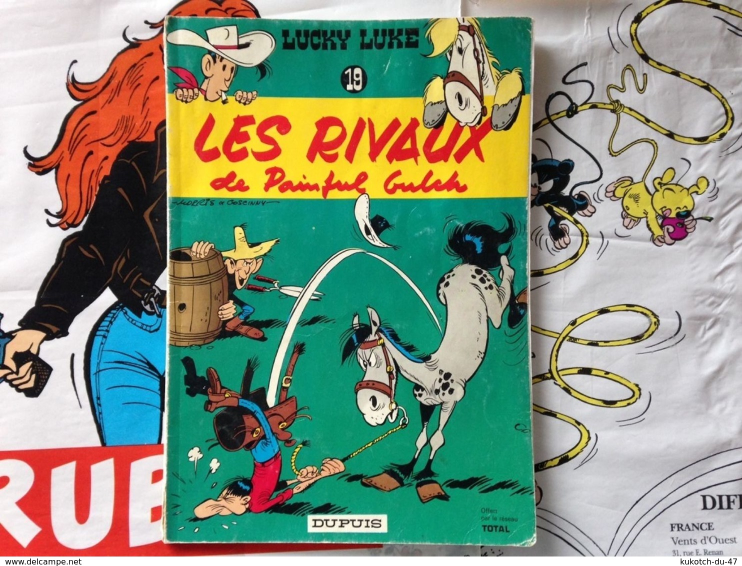 BD Lucky Luke - Tome 19 - Morris - Publicité (1972) - Lucky Luke