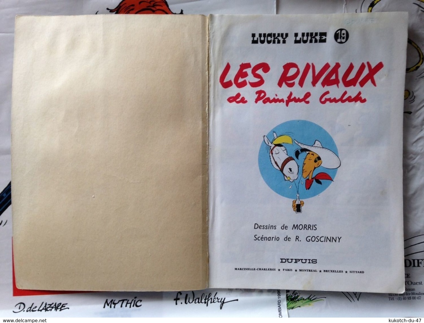BD Lucky Luke - Tome 19 - Morris - Publicité (1972) - Lucky Luke