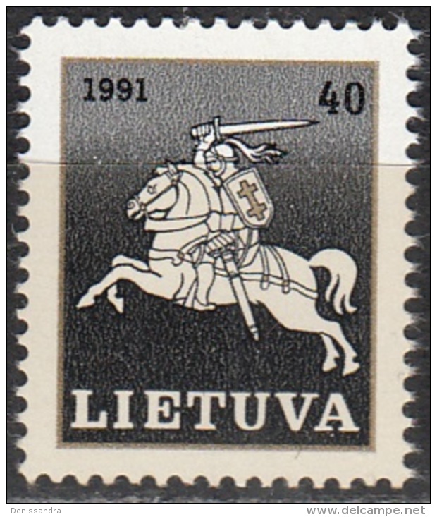 Lietuva 1991 Michel 491 Neuf ** Cote (2013) 0.20 Euro Cavalier - Lituanie