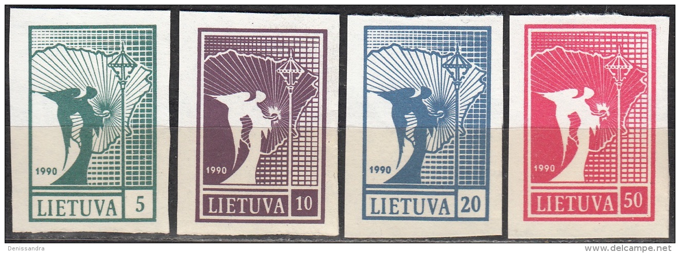 Lietuva 1990 Michel 457 - 460 Neuf ** Cote (2013) 3.50 Euro Ange De Paix - Lituanie