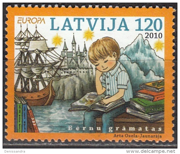 Latvija 2010 Michel 784 O Cote (2013) 3.50 Euro Europa CEPT Livres D'enfants Cachet Rond - Lettonie