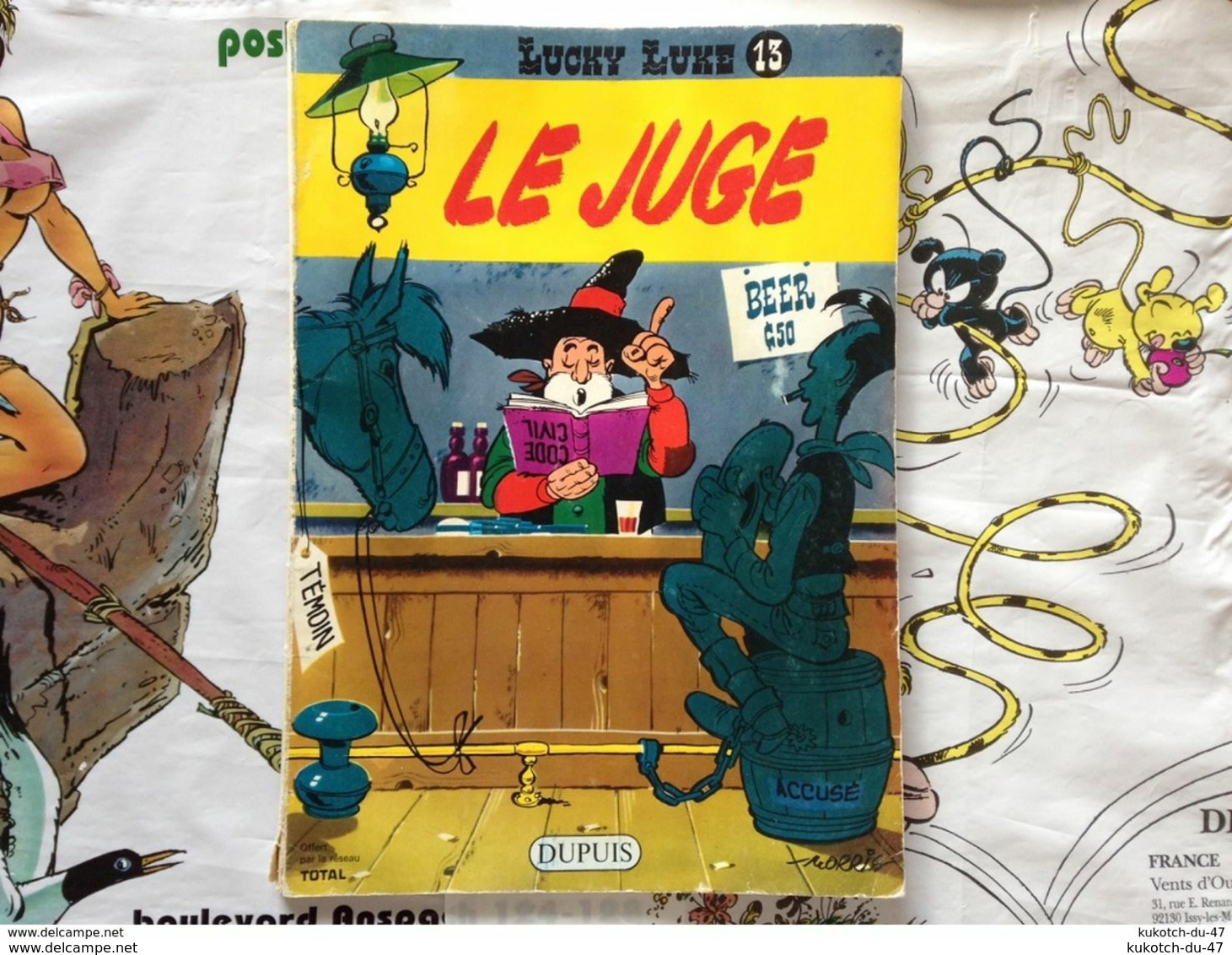 BD Lucky Luke - Tome 13 - Morris - Publicité (1972) - Lucky Luke