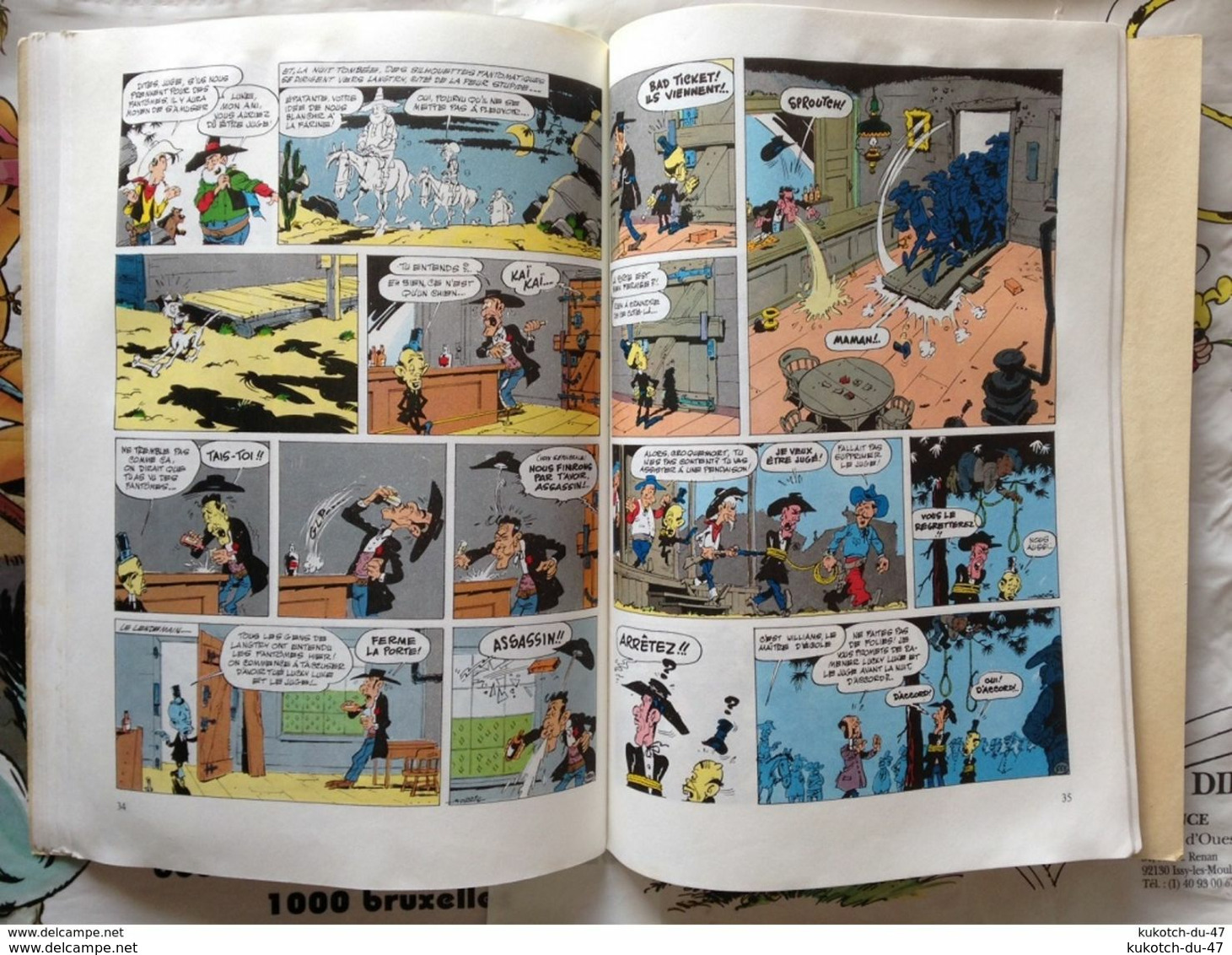 BD Lucky Luke - Tome 13 - Morris - Publicité (1972)