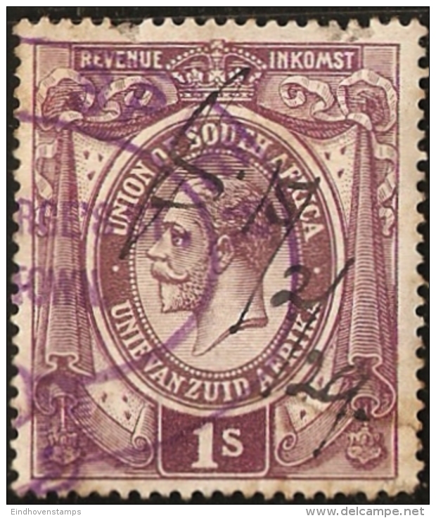 South Africa Zuid-Afrika From 1913 1 Shilling Fiscal Stamp Used - Gebruikt