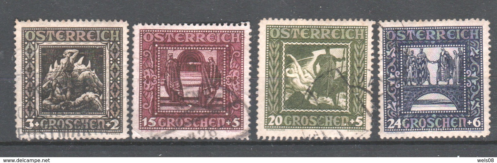 Österreich 1925: "Motive Der Nibelungensage" Gestempelt (siehe Foto/ Scan) - Used Stamps