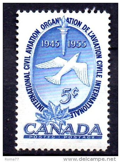 CANADA' 1955 , Serie Yvert N. 281  ***  MNH - Nuovi