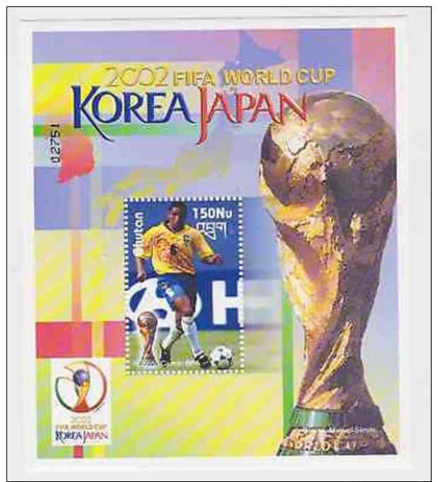 Bhutan - Football, FIFA World Cup, 2002 - Sc 1369 S/S MNH - Sonstige & Ohne Zuordnung