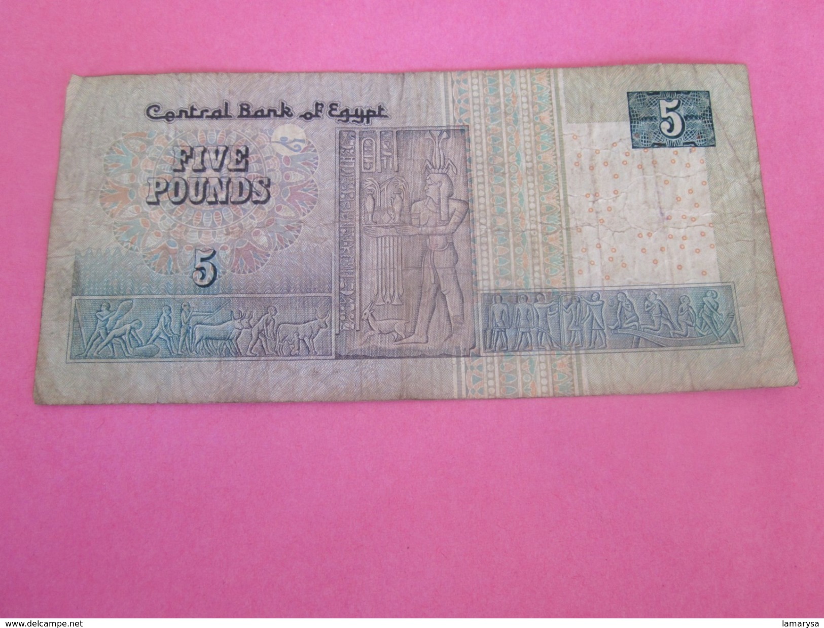 Central Bank Monnaies & Billets Egypte- Egypt Five(5) - Egipto