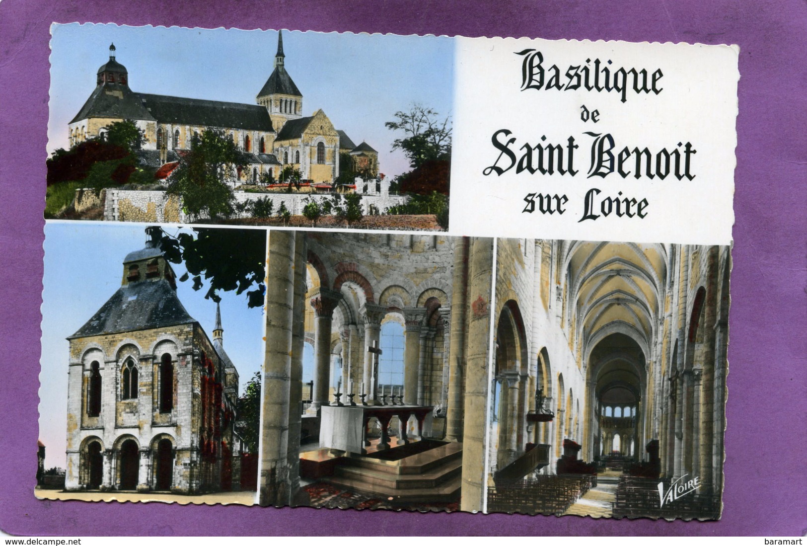 45 St Benoit Sur Loire Multivues La Basilique Le Porche Le Maitre-Autel La Grande Nef - Otros & Sin Clasificación