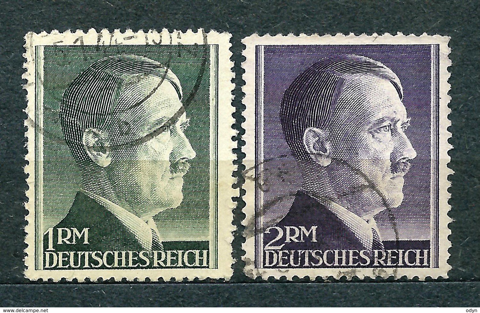 Deutsches Reich 1942, MiNr 799 A + 800 A (from Set 799-802), Used - Gebraucht