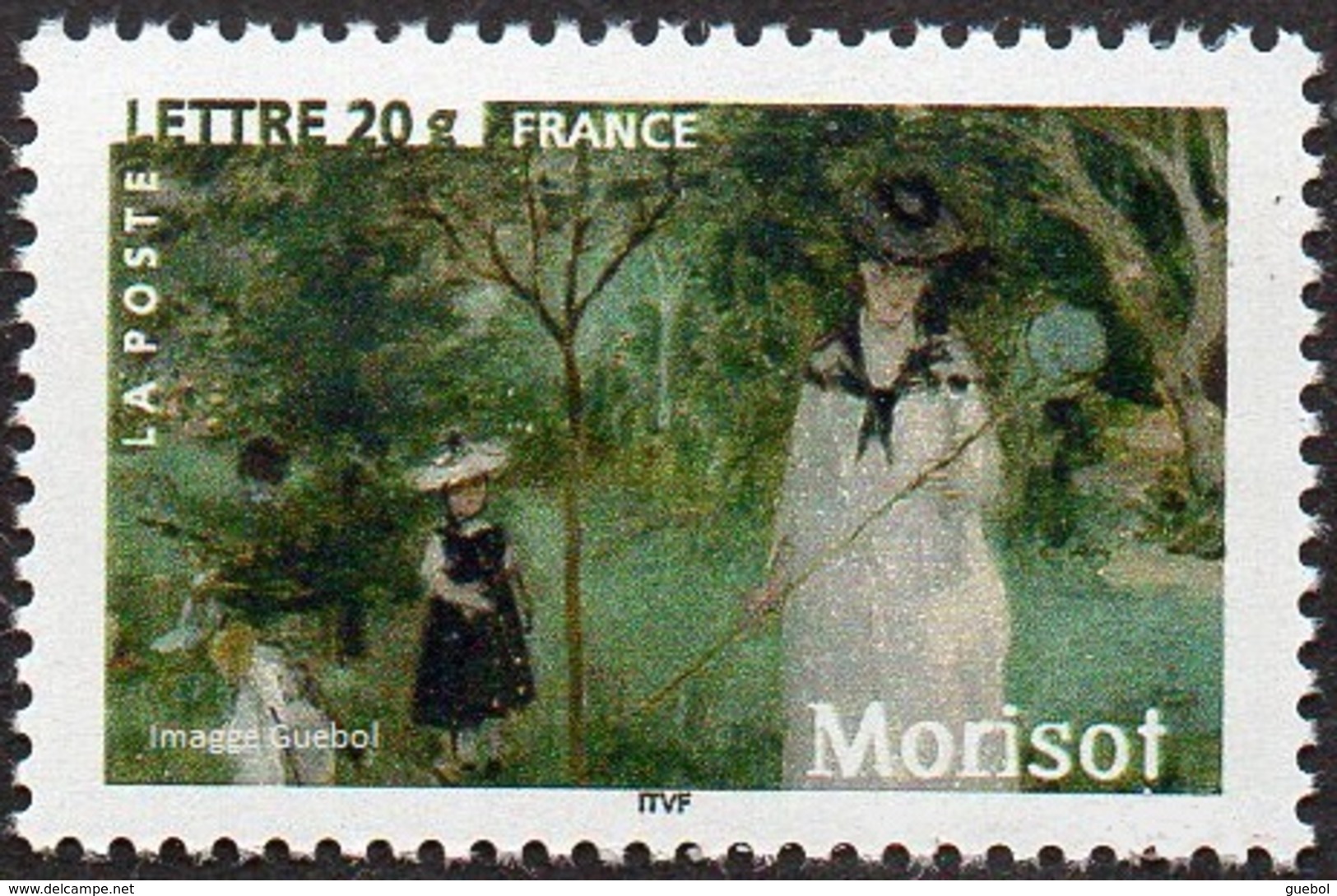 France N° 3867 A ** Art - Peinture - Oeuvre De B. Morisot «La Chasse Au Papillons» - Neufs