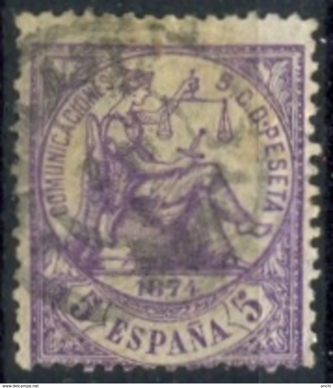 Spain 1874. Edifil 144. - Oblitérés