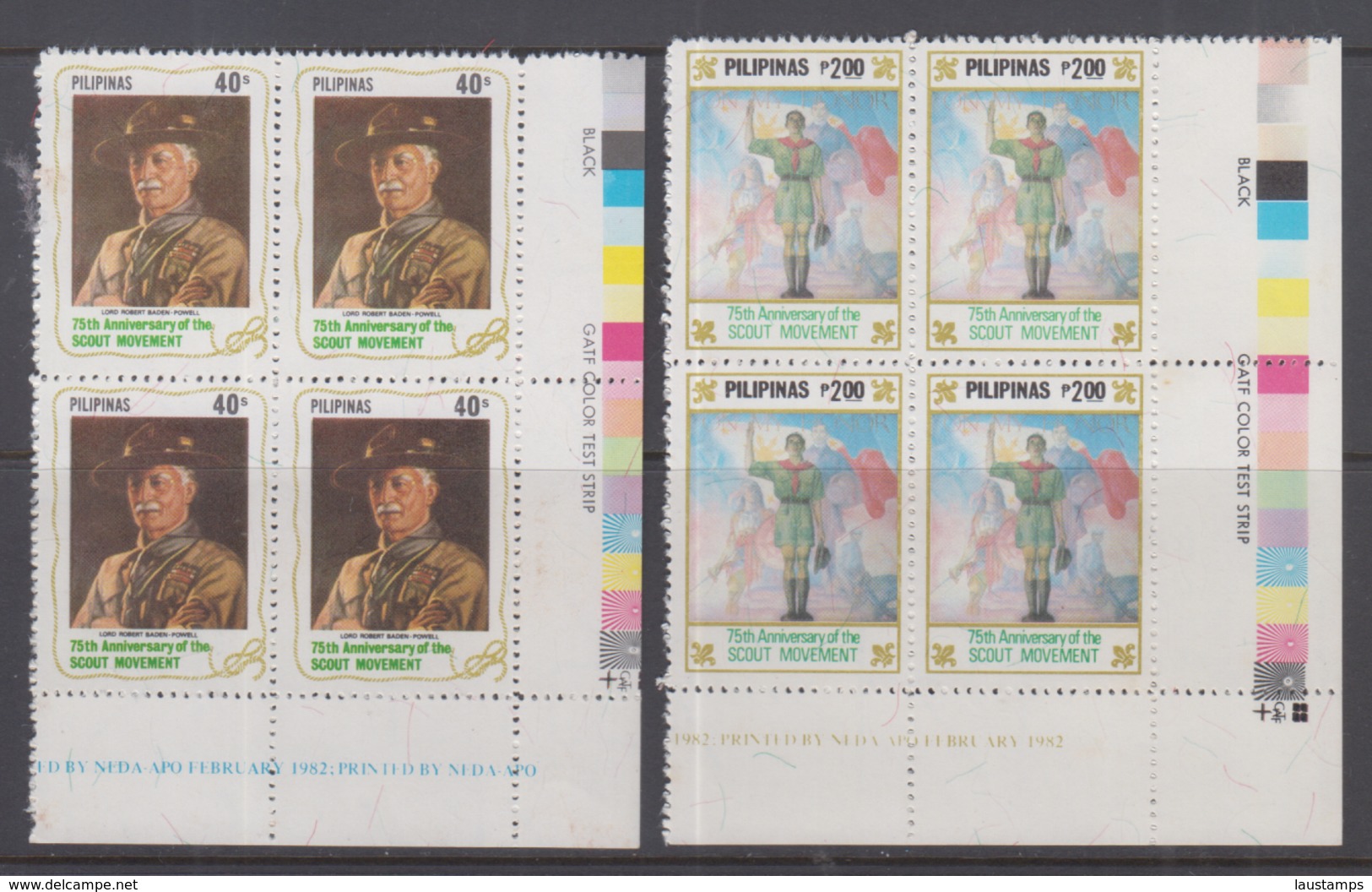 Philippines 1982 75th Anniversary Of Boy Scouting Blk Of 4 MNH - Sonstige & Ohne Zuordnung