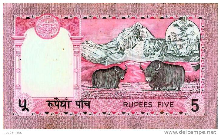 NEPAL 1998 Rupees-5 BANKNOTE King BIRENDRA PICK #30c UNC - Népal