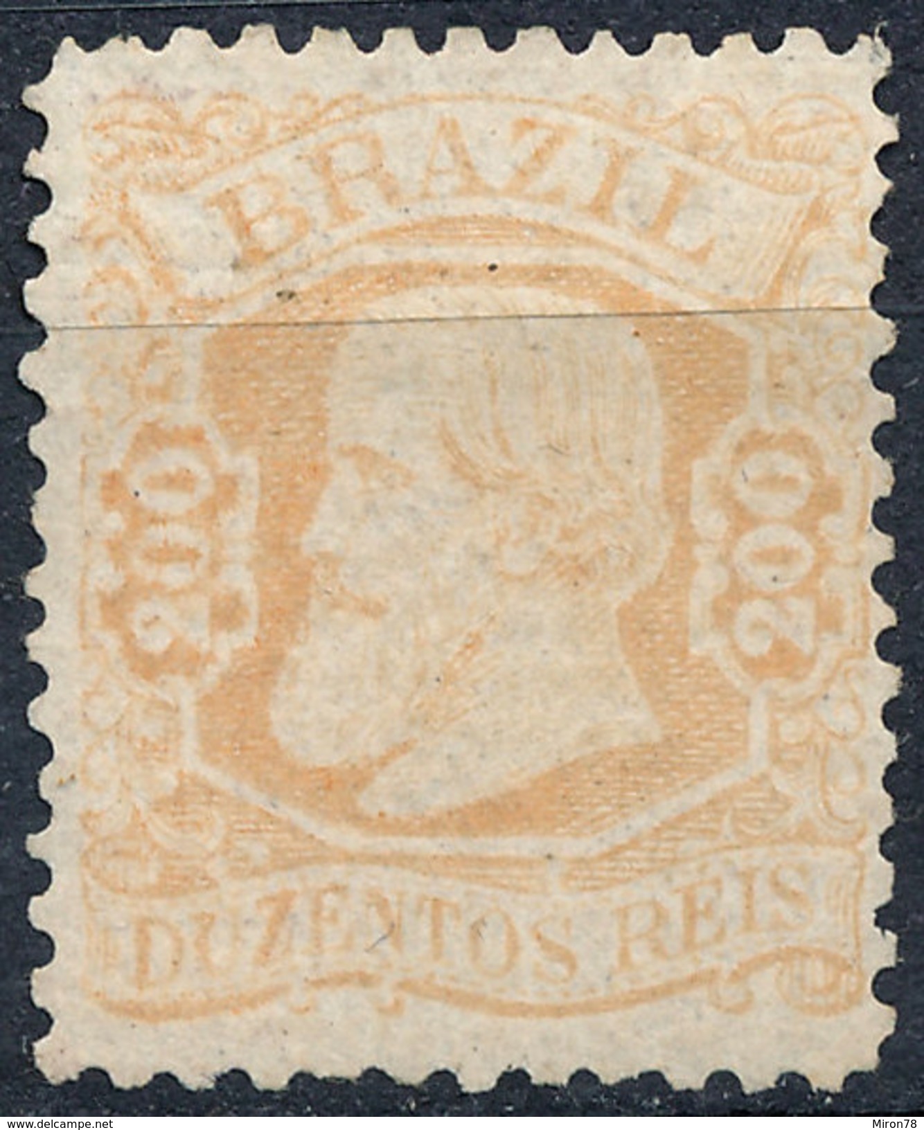 Stamp Brazil 1881  Scott #81 200 Reis Lot#68 - Nuevos