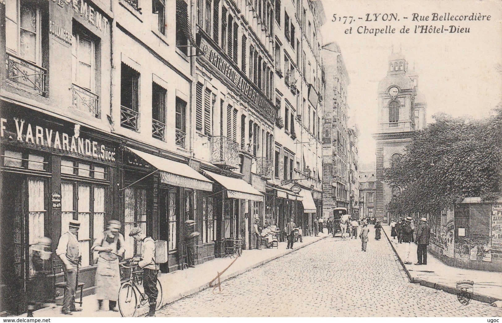 CPA - 69 - LYON - Rue Bellecordière Et Chapelle De L'Hôtel-Dieu - 009 - Autres & Non Classés