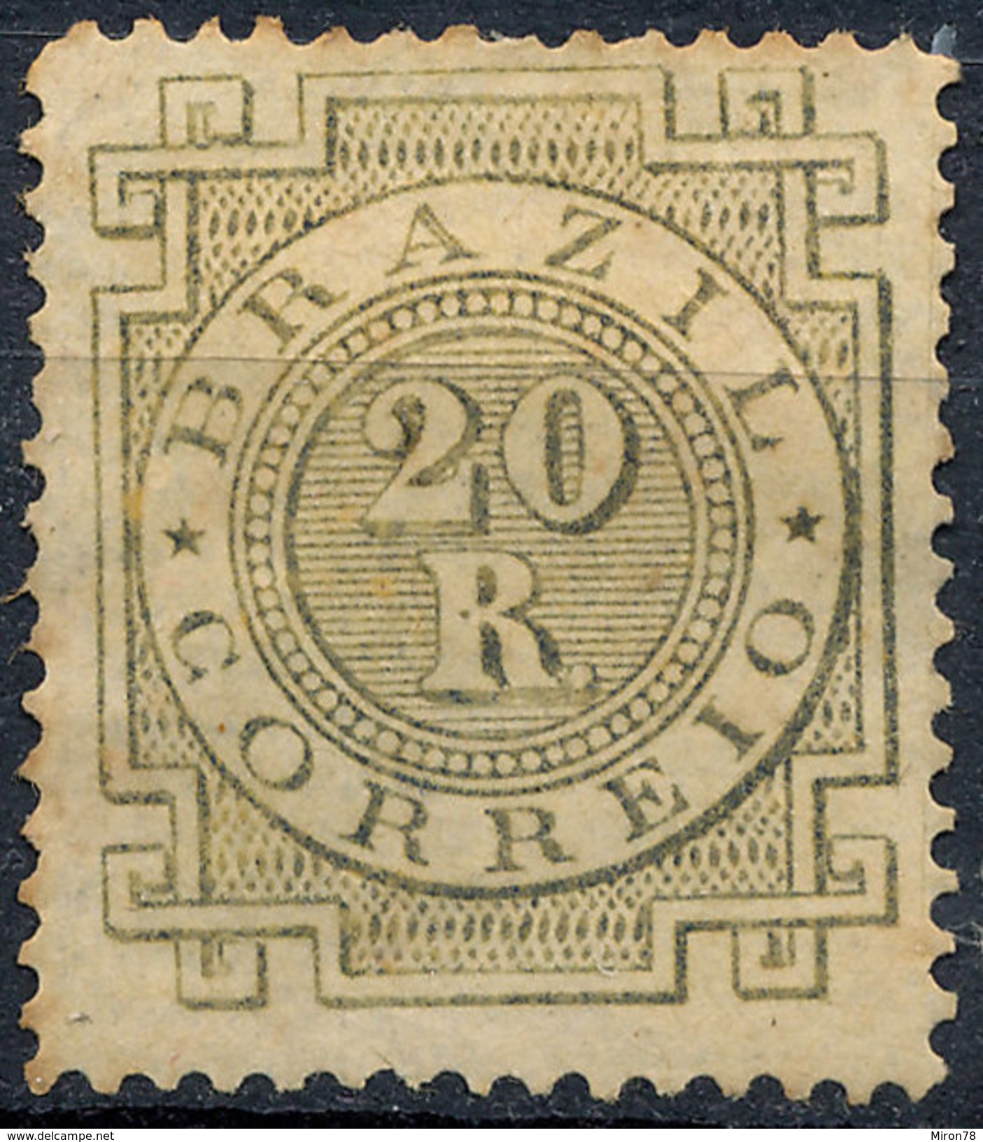 Stamp Brazil 1884  Scott #87 20 Reis Lot#68 - Unused Stamps