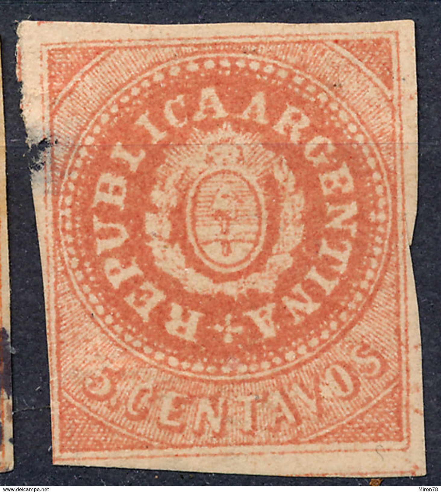 Stamp Argentine Republic 1862-63 Mint  Lot#9 - Ungebraucht