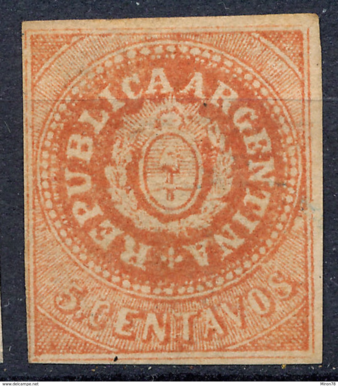 Stamp Argentine Republic 1862-63 5c Mint  Lot#11 - Ungebraucht